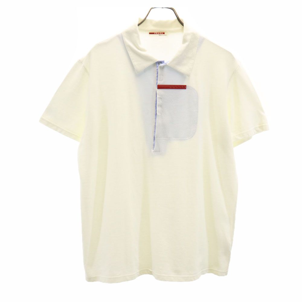 PRADA プラダ ポロシャツ L アイボリー