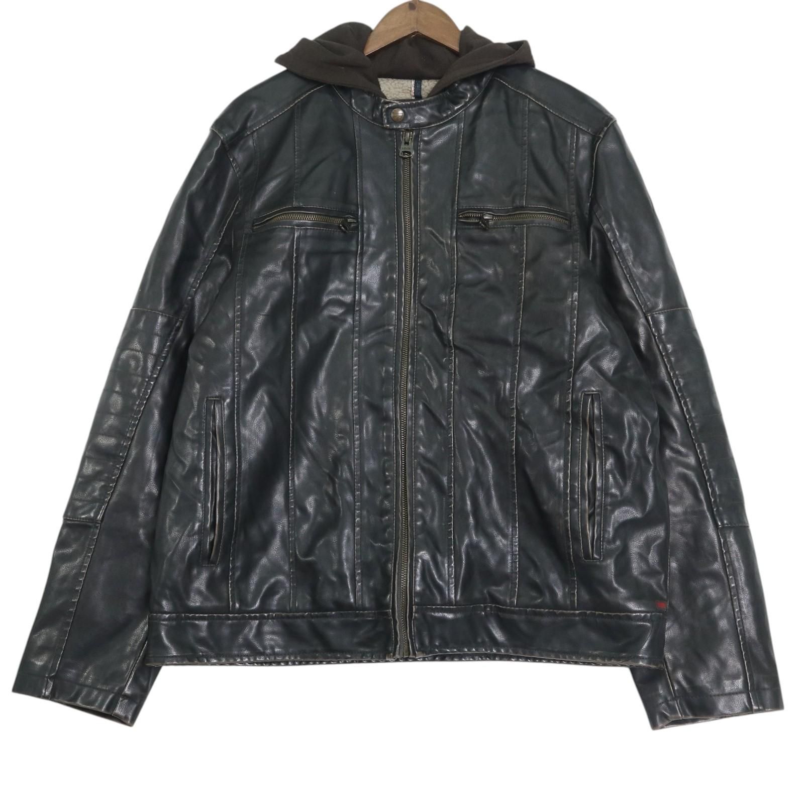 00年代 Levi´s リーバイス フェイクレザージャケット ブラック