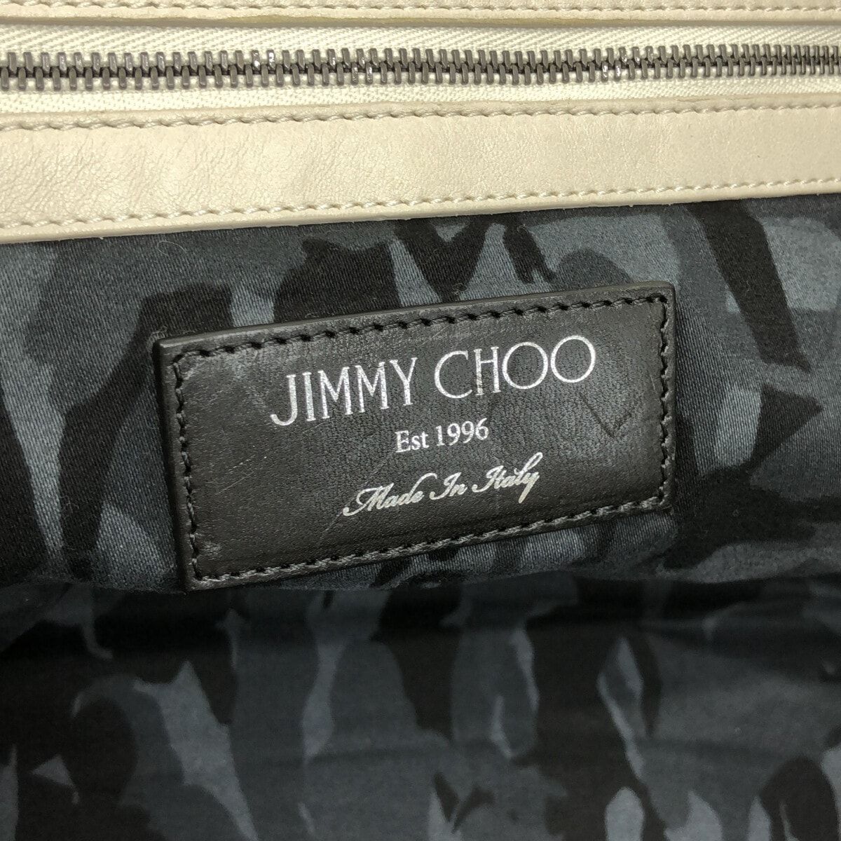 JIMMY CHOO(ジミーチュウ) トートバッグ ピムリコ 白 スタッズ レザー