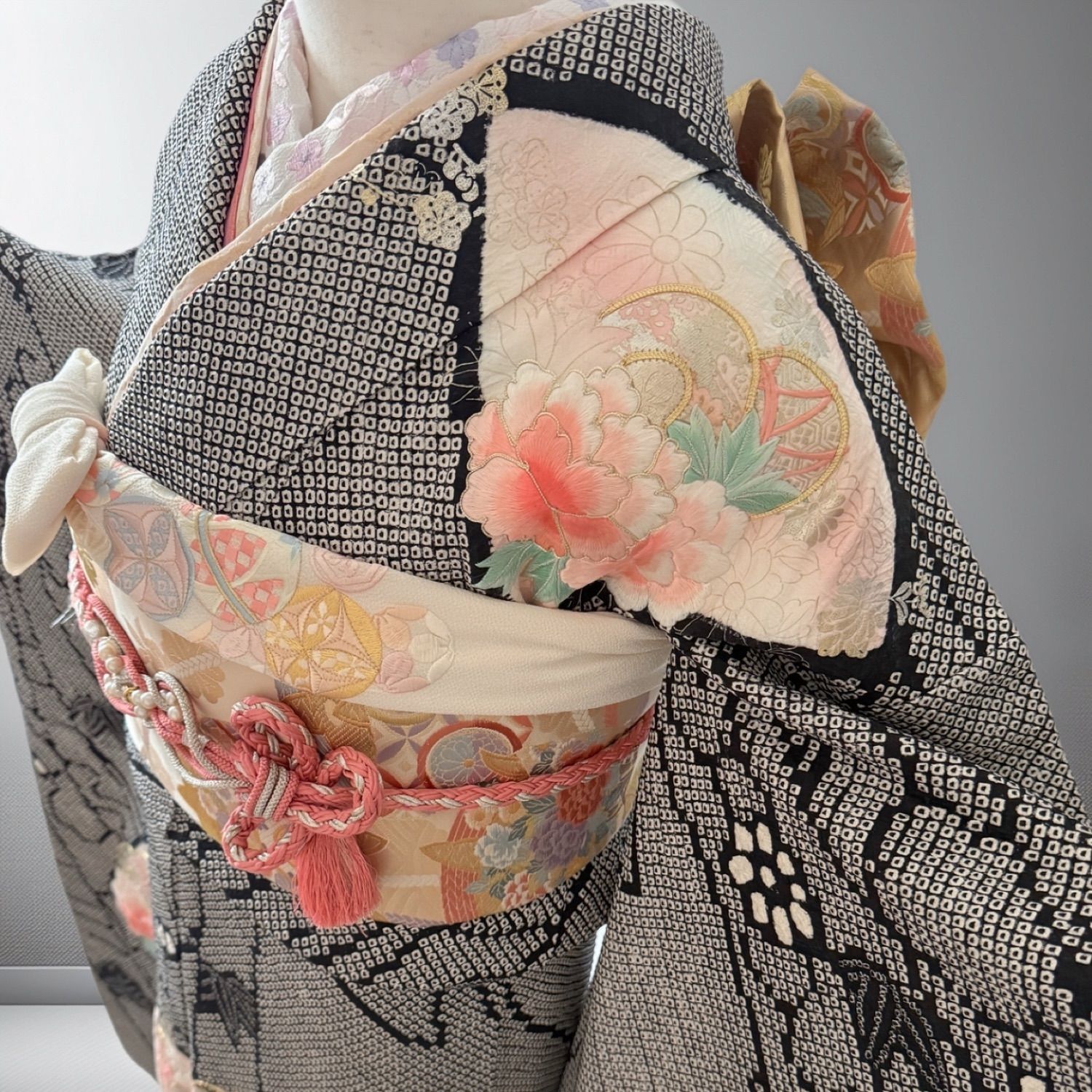 総絞り 振袖フルセット やまと誂製 正絹 158〜168cm 成人式 卒業式