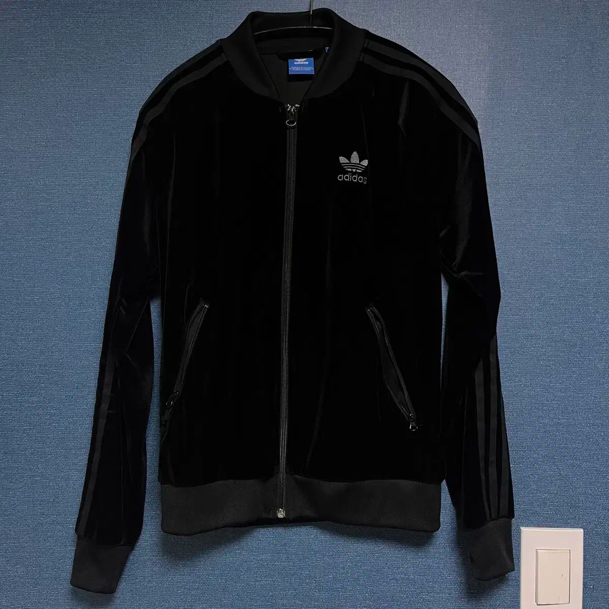 adidas アディダス ベロア ジップアップ