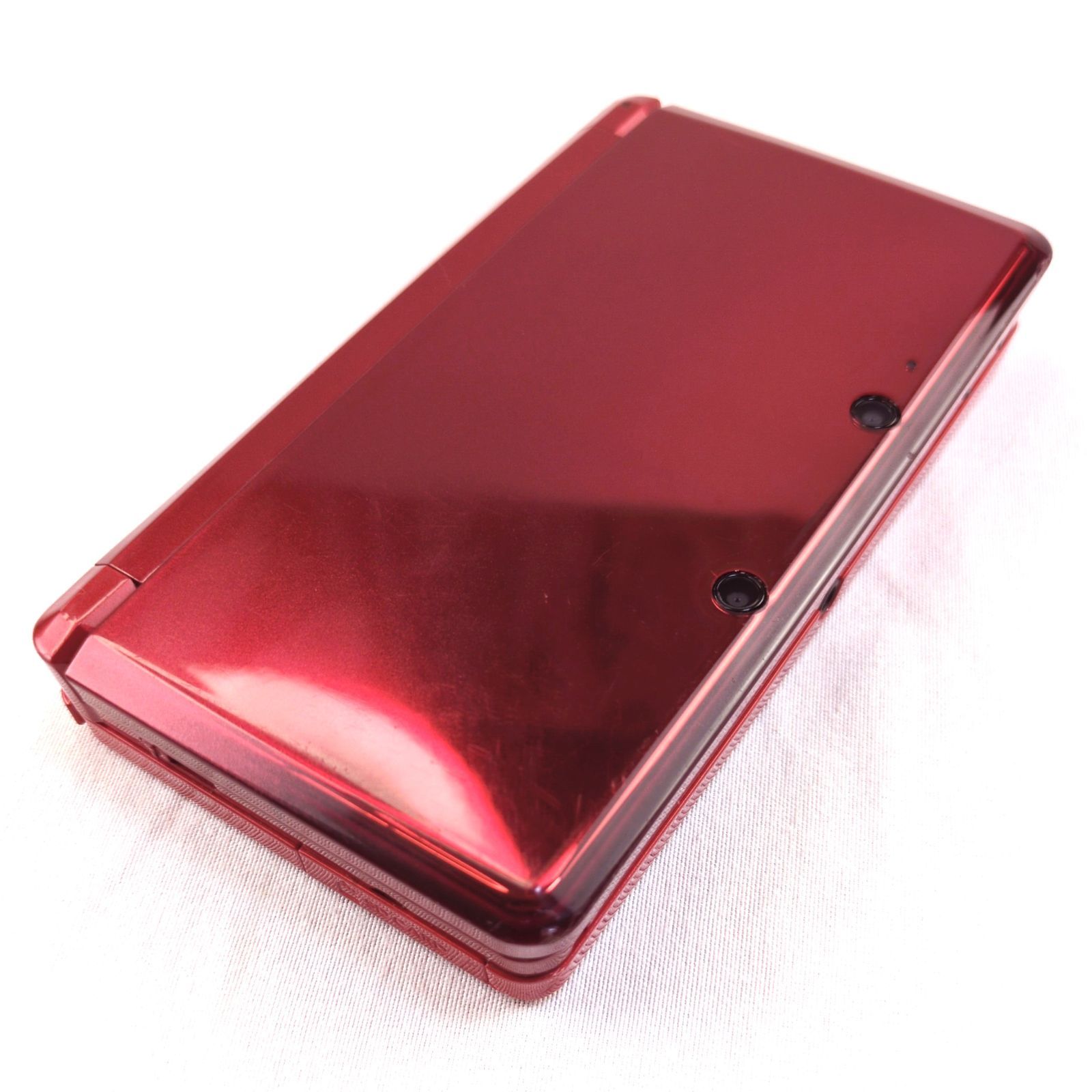 ?3DS レッド 動作良好 液晶焼けほぼ無し タッチスクリーン傷あり 8101-0270
