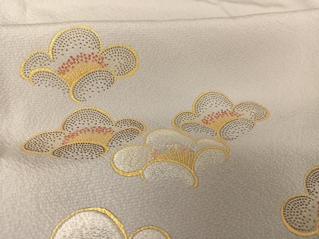平和屋着物○人間国宝 福田喜重 刺繍 色留袖 舞花文 暈し染め