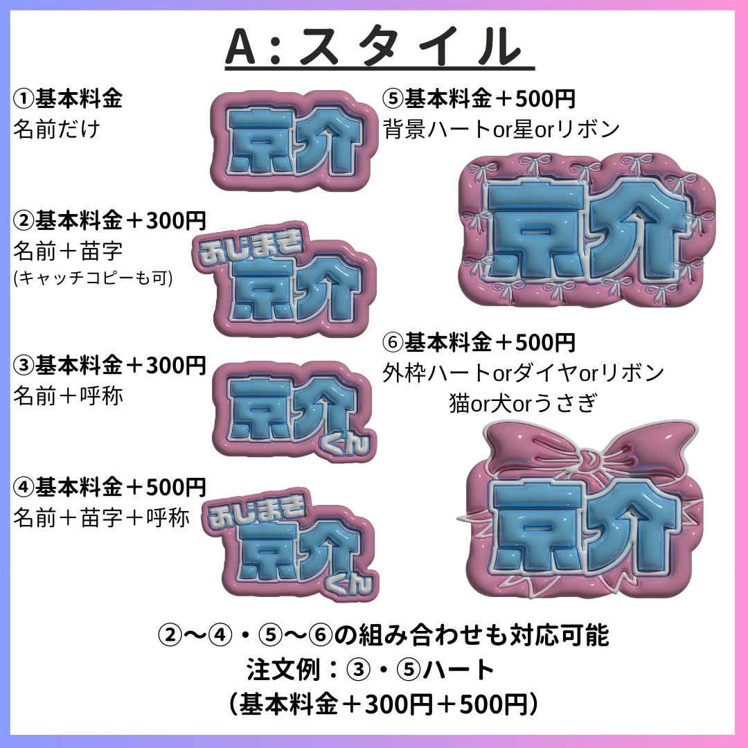 ぷっくりネームボードオーダー受付 - メルカリ