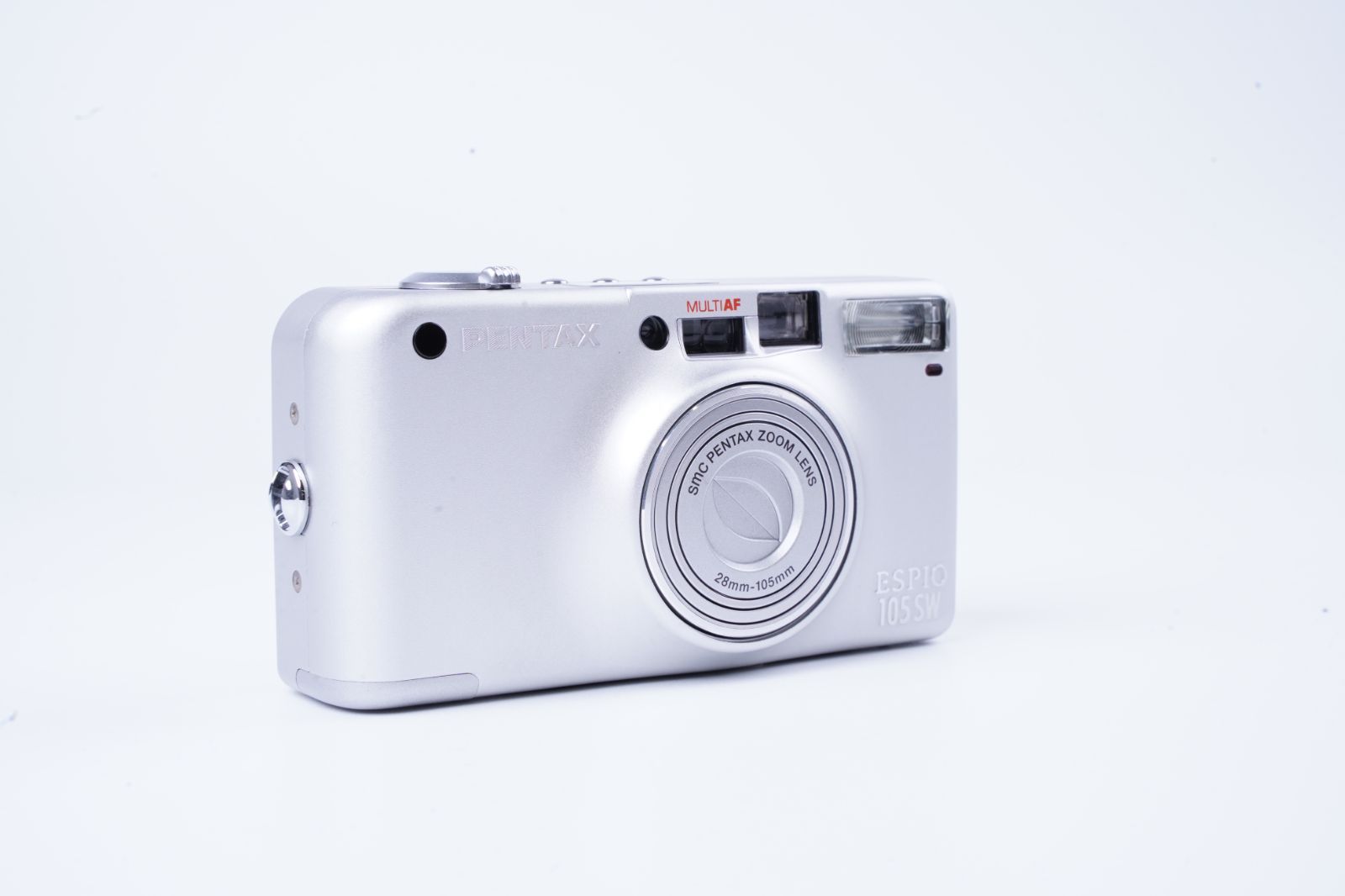 PENTAX ESPIO 105SW シルバー コンパクトフィルムカメラ Pentax Espio 105SW 35 mm Point & Shoot Film Camera