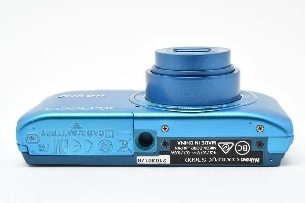 【スタイリッシュなコンデジ】Nikon COOLPIX S3600 ブルー Amazon | Nikon デジタルカメラ COOLPIX S3600 8倍ズーム 2005万