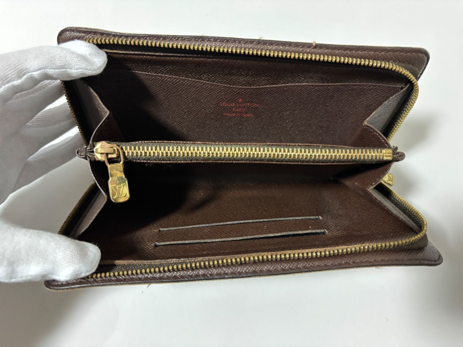 LOUIS VUITTON ルイヴィトン ポルトモネジップ 財布 ダミエ