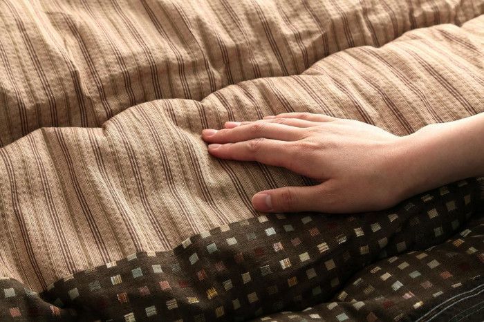 和モダン こたつ布団 掛敷セット 長方形 ブラウン 約205×285cm 1151240060301