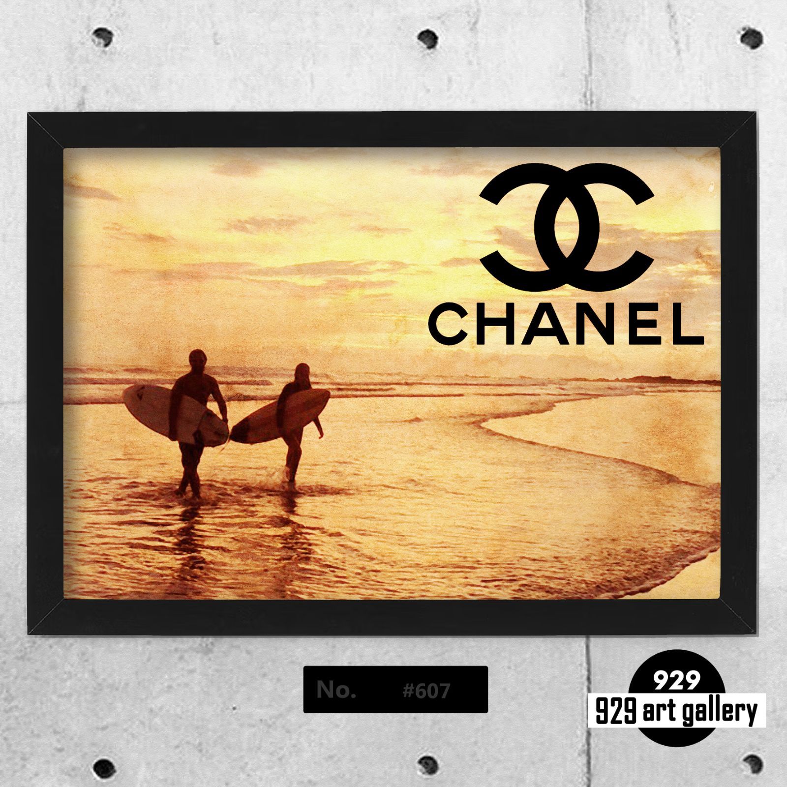 CHANEL type☆オマージュアートインテリアポスター＃441B☆豹