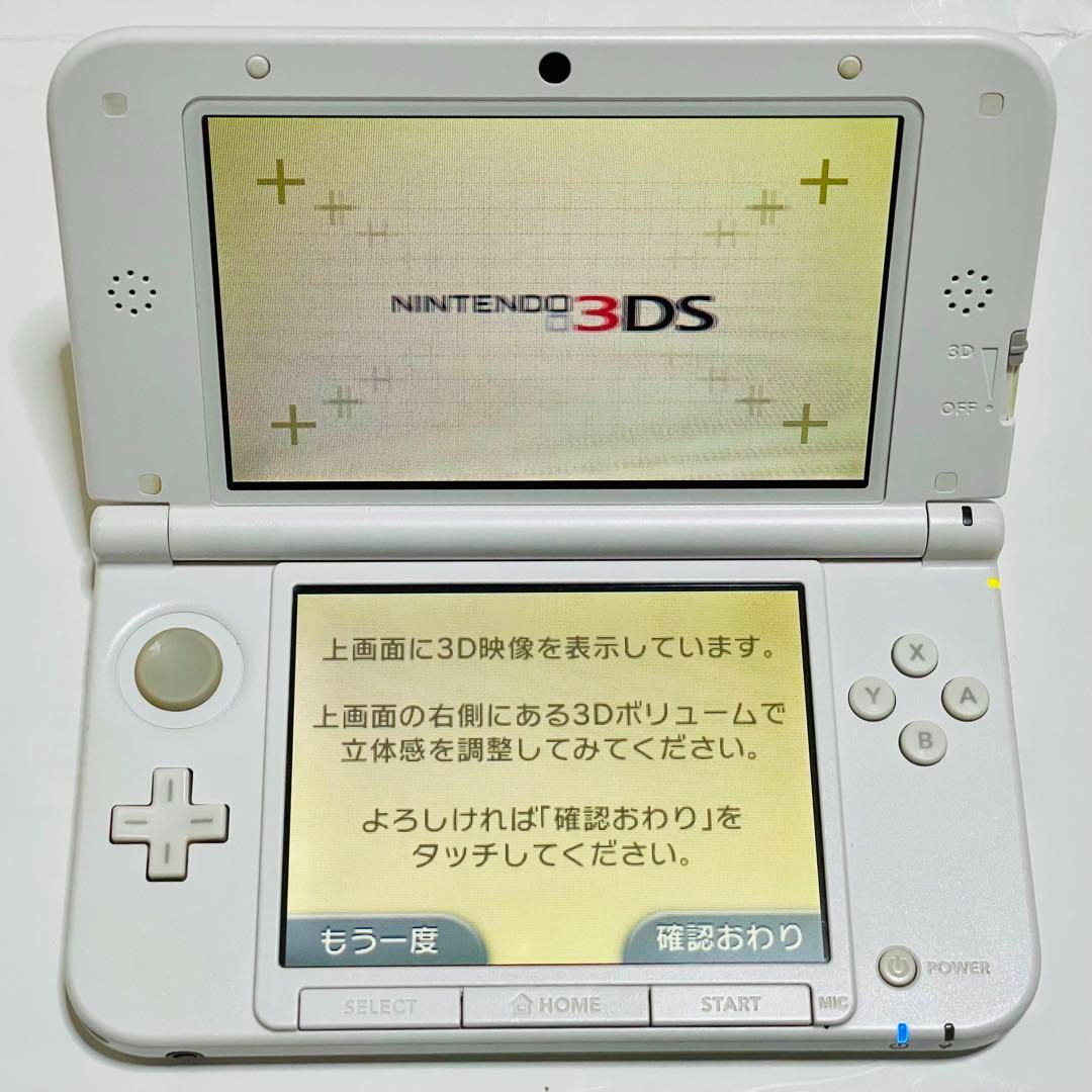 中古】ニンテンドー 3DS LL ホワイト 初期化動作確認済 041