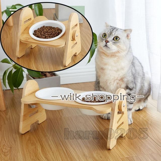 可愛らしい 猫 台の上の鉢 子供 陶磁器 洗面台 水のはねを防ぐ