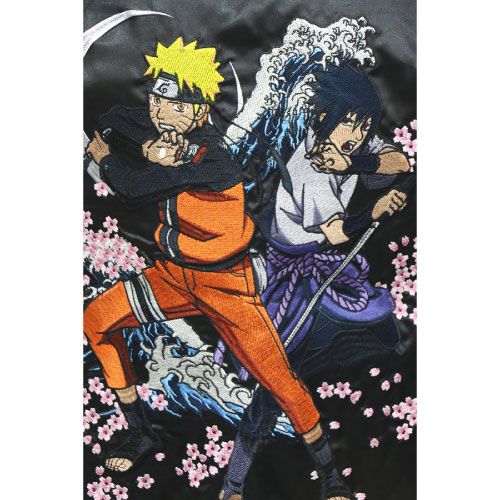 朧/おぼろ×NARUTO ナルト×サスケ スカジャン (9001821)2カラー - メルカリ