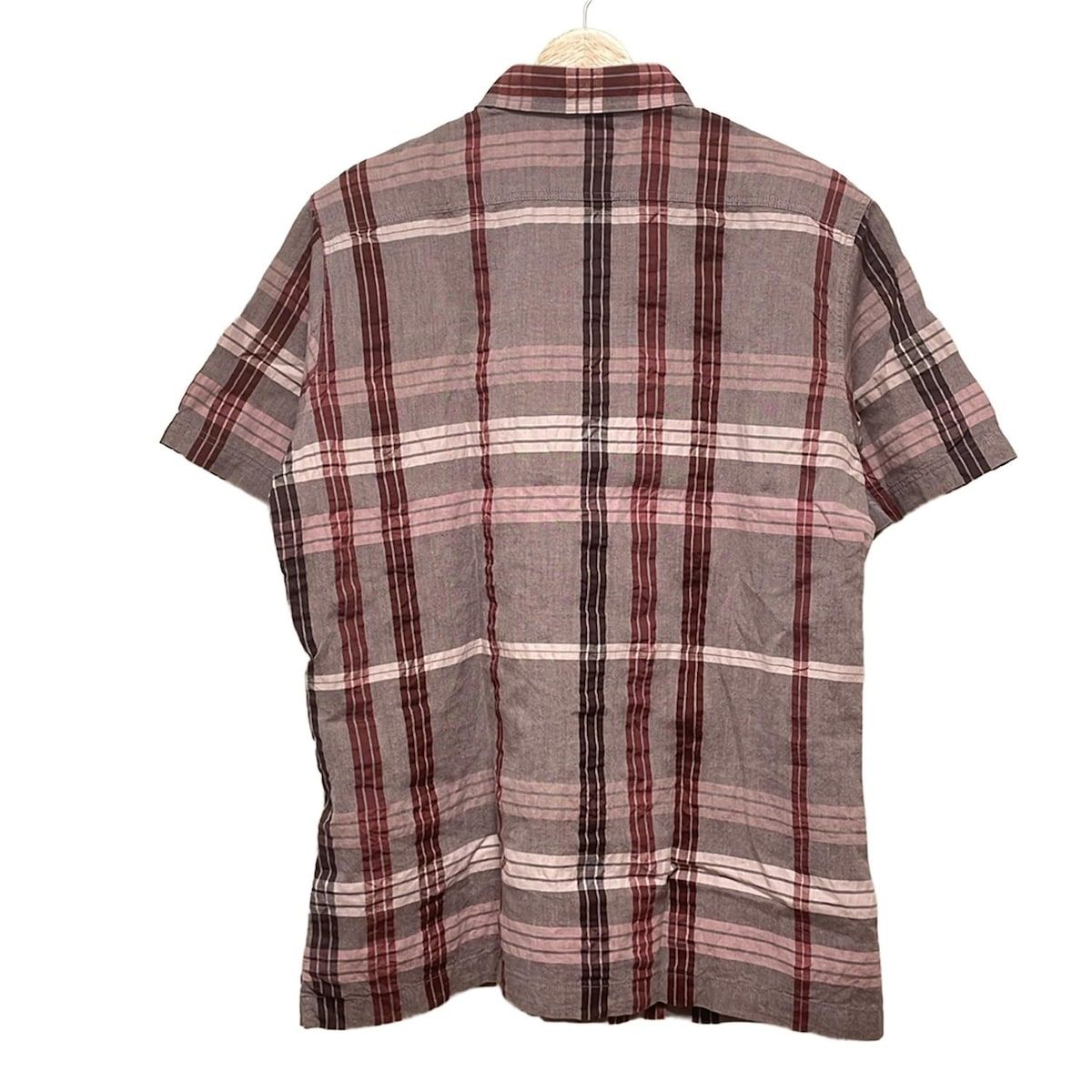 ☆美品 バーバリー ロンドン チェック シャツ ピンク 半袖 36 ☆ ☆期間限定☆【Burberry 】バーバリー ロンドン ピンクチェック