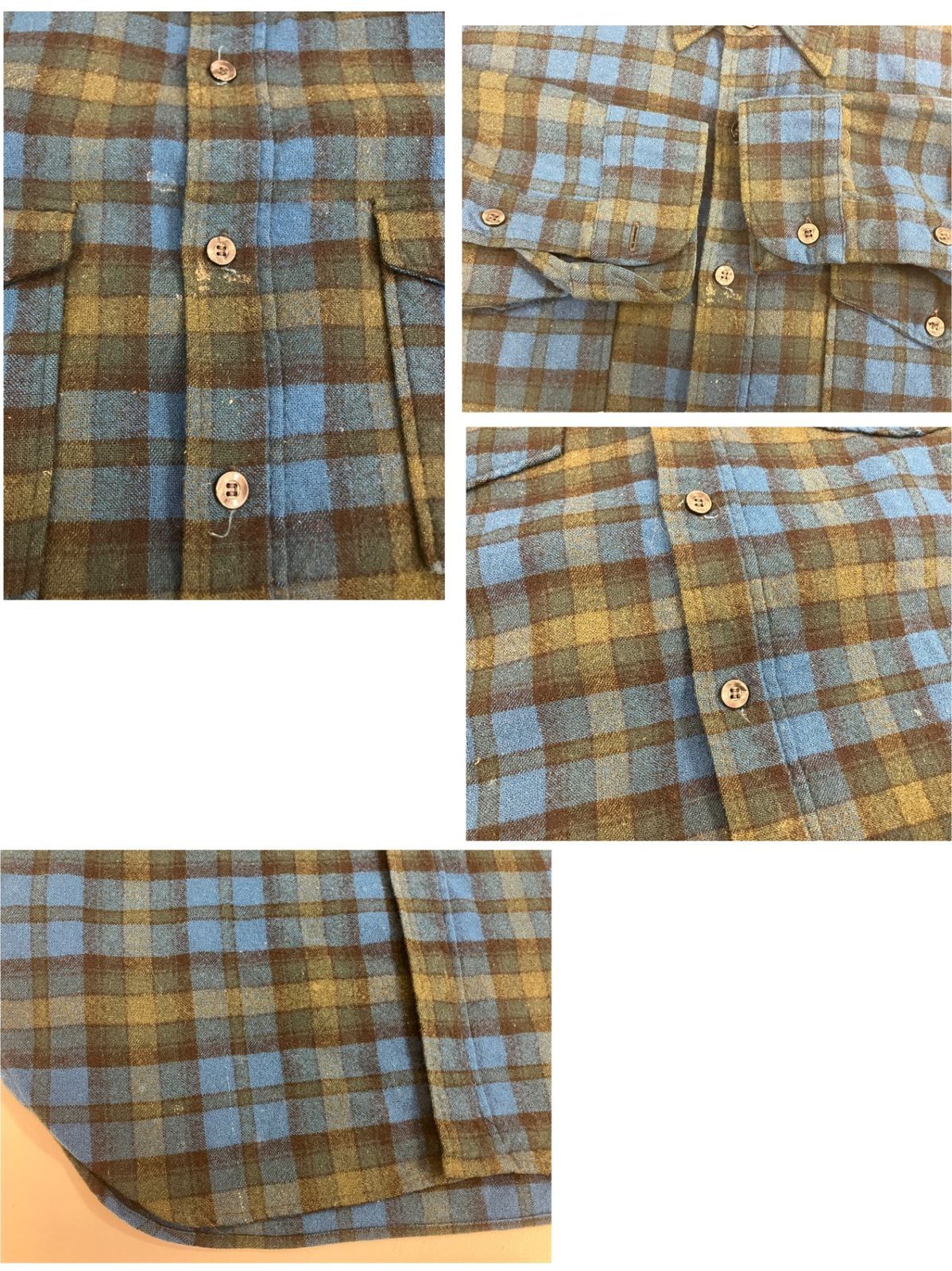 希少 60'S ペンドルトン ボードシャツ Mオンブレ シャドー チェック