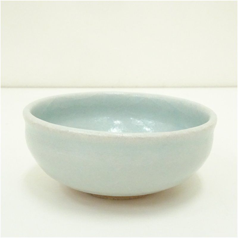 美術品・アンティーク・コレクション 京焼 安田全宏造 青磁茶碗（共箱