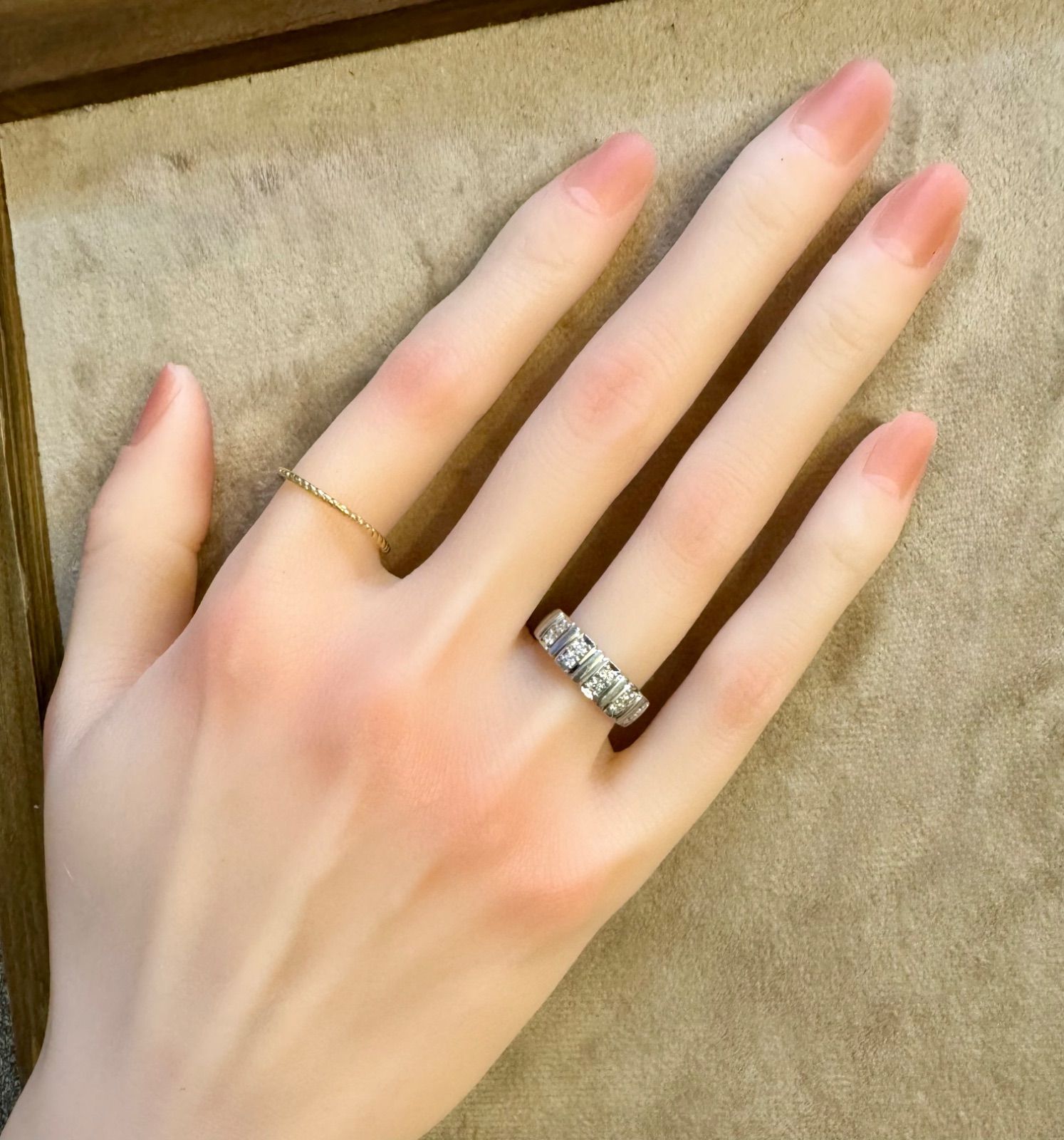 アンブローズ pt900 ダイヤモンドリング アンブローズ◇Pt900*12.5号*プラチナダイヤモンドリング*0.32