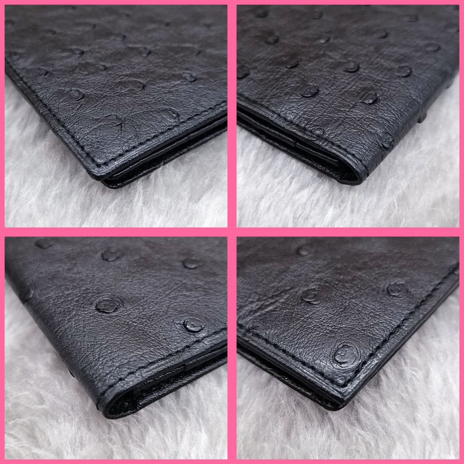 dunhill 》 ☆美品☆ ダンヒル 長財布 札入れ オーストリッチ フル