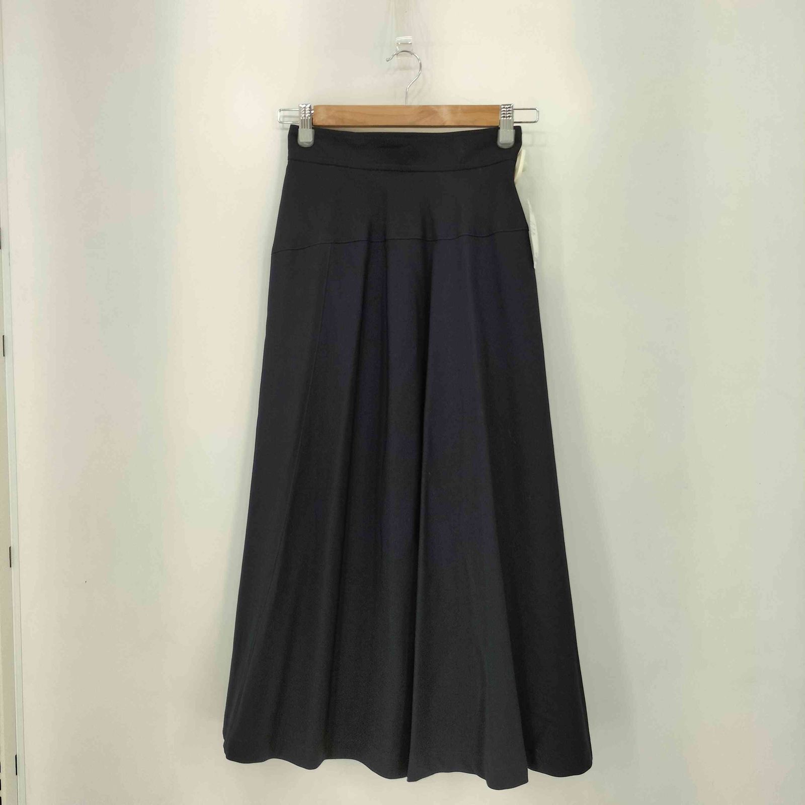 トリココムデギャルソン tricot COMME des GARCONS 80-90s ウールギャバジン スイッチング フ スカート レディース JPN M