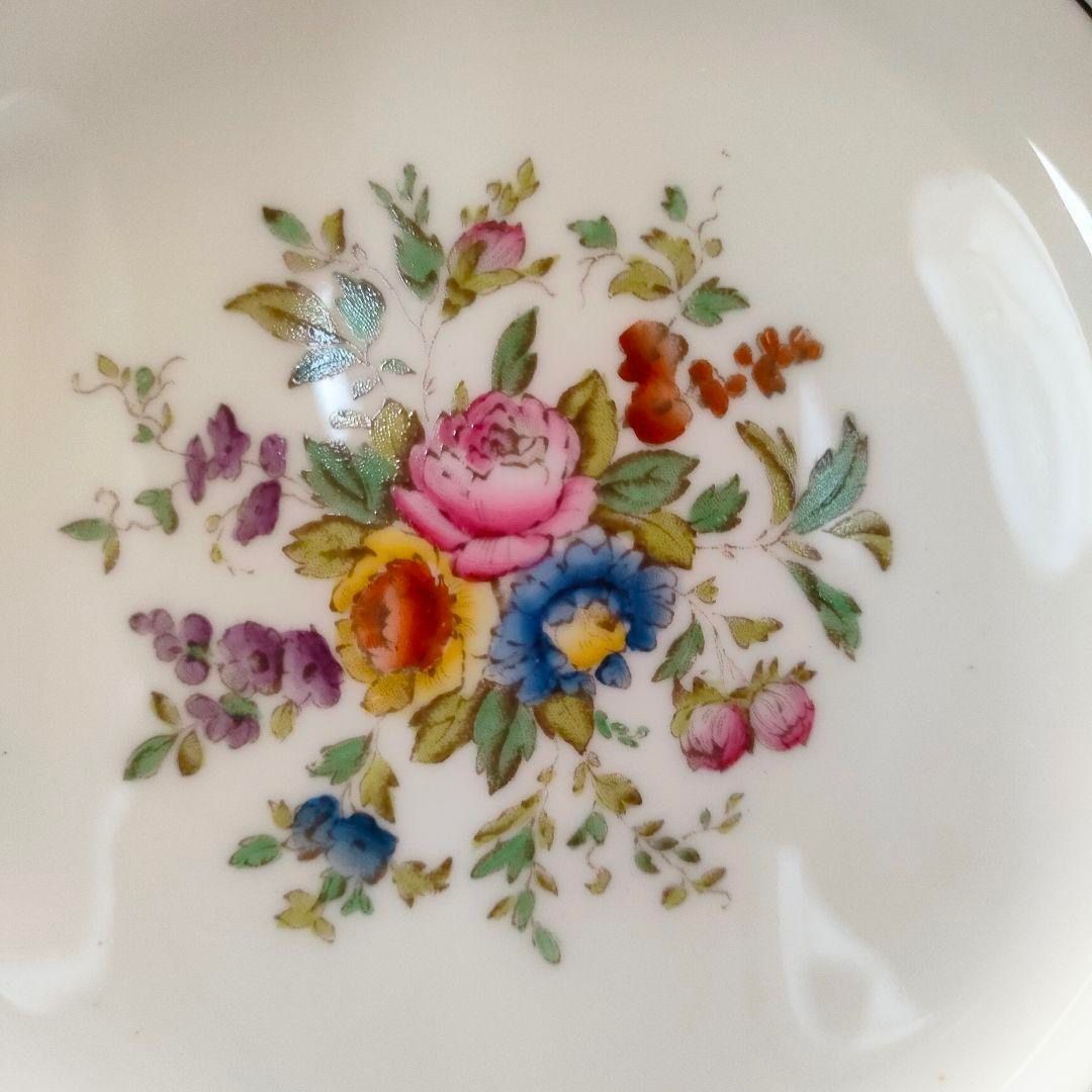 美品★ウエッジウッド フロレンティーン コバルト 4枚セット サラダプレート 美品☆ウエッジウッド フロレンティーン コバルト サラダ