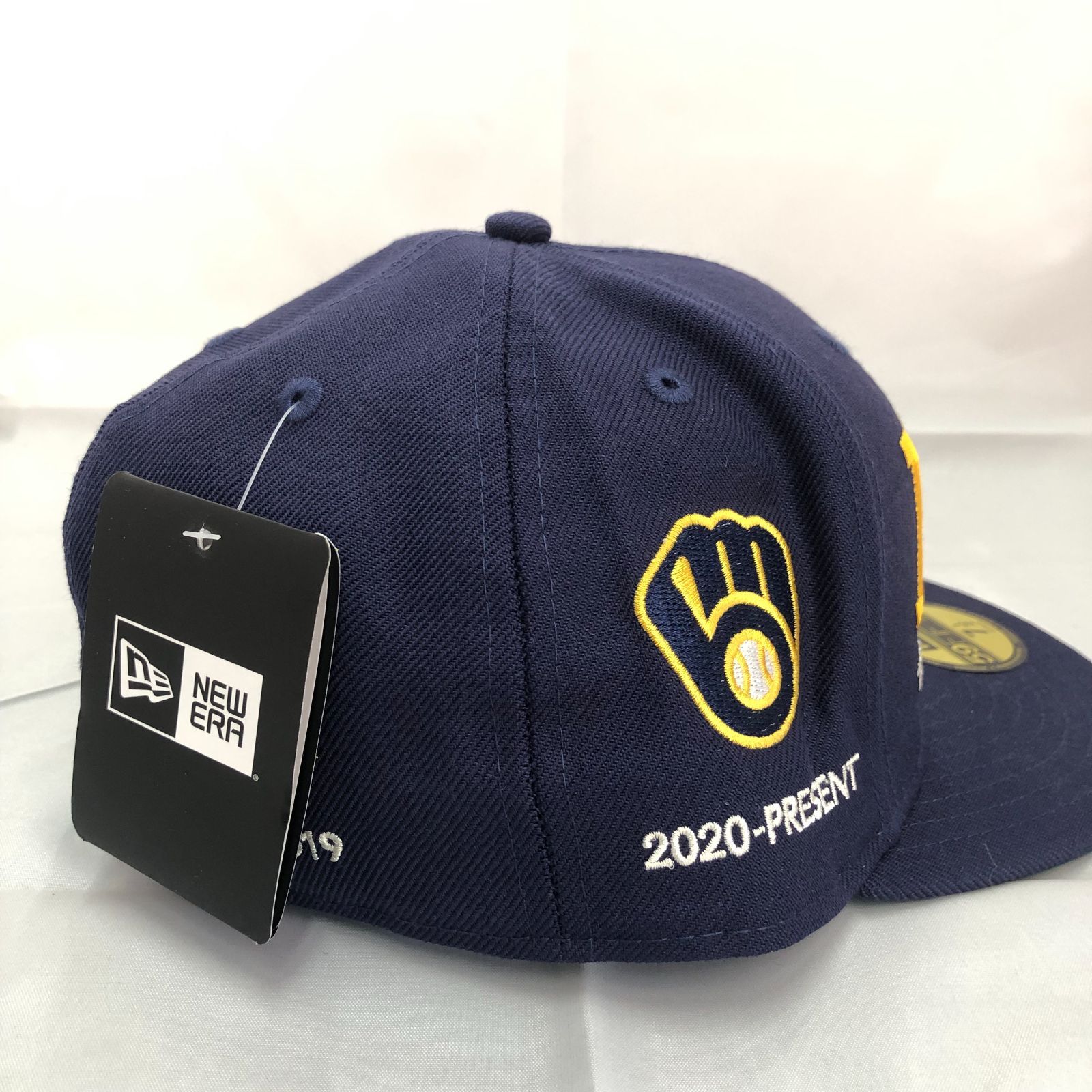 NEW ERA×Milwaukee Brewers 7 1/2 キャップ MLB ニューエラ紺 色