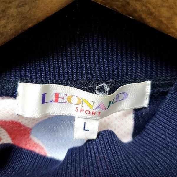 axc レオナールスポーツ LEONARD SPORT カットソー L 紺