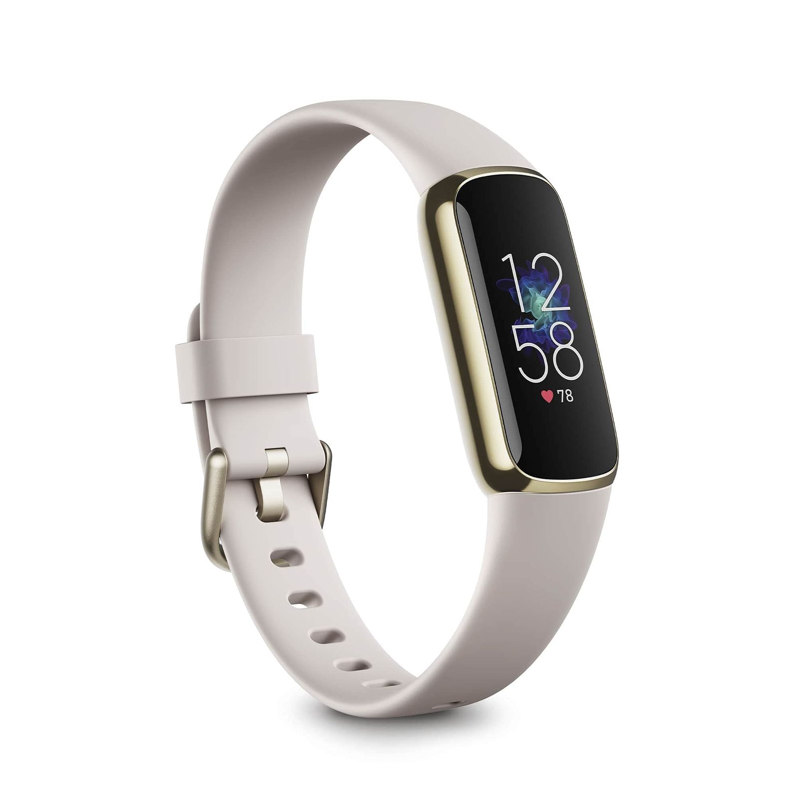 Fitbit Luxe トラッカー フィットネストラッカー ルナホワイト/ソフトゴールド [5日間以上のバッテリーライフ/スマートウォッチ] [ルナホワイト/ソフトゴールド ステンレススチール] [5 day] [単