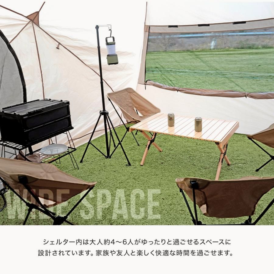 キャンプ ポップアップテント