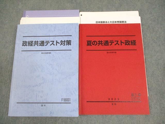 駿台 政経共通テスト対策/夏の共通テスト政経 テキスト 2023