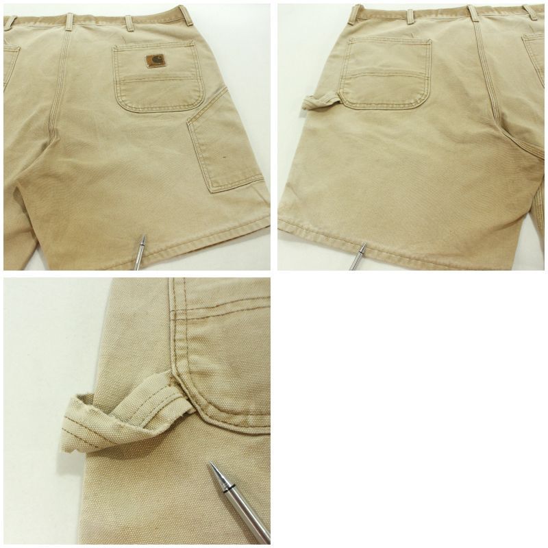 90s USA製 vintage Carhartt ペインター ダック ショートパンツ メンズ
