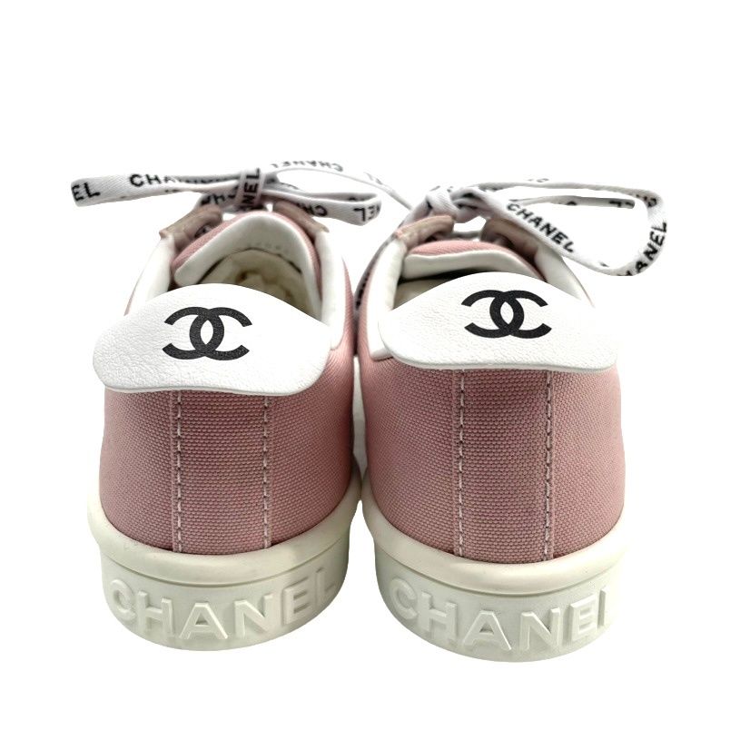 シャネル CHANEL スニーカー ココマーク ロゴマーク ローカット 38