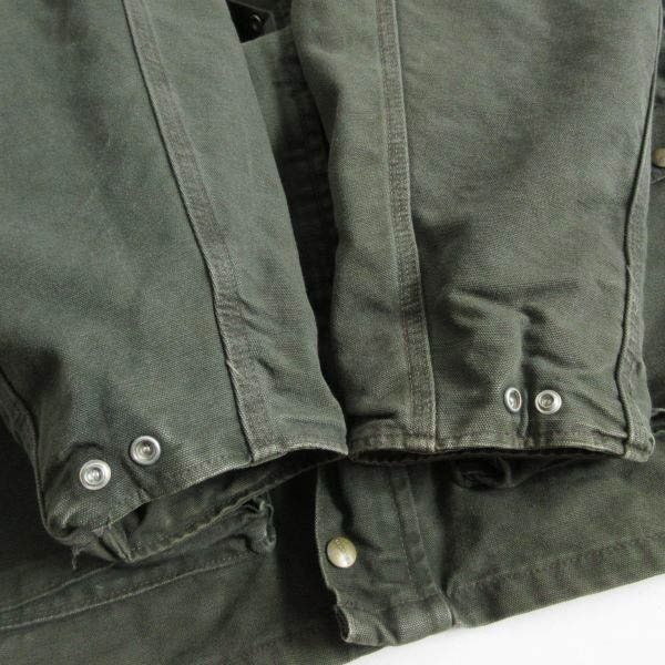 90s USA製 carhartt カーハート コットン ダック コート 緑系 XXL/2XL
