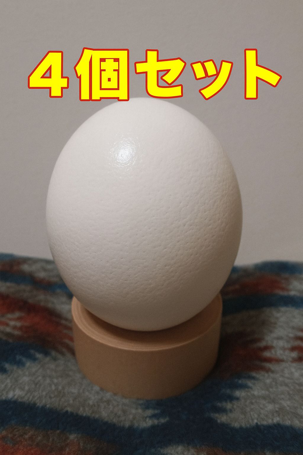手芸素材・材料 「ダチョウの卵殻（中身なし・穴あき）手芸・エッグ