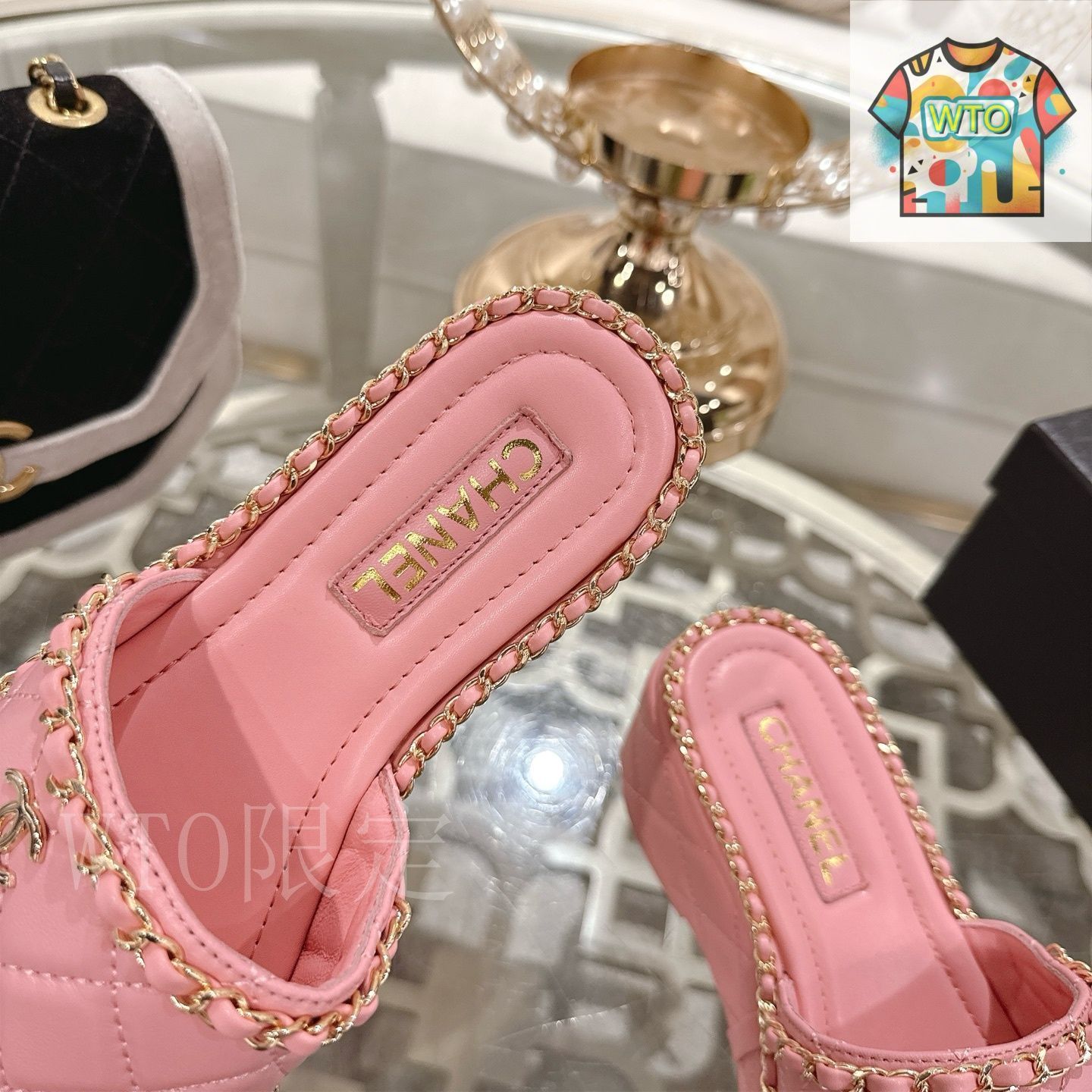CHANEL シャネル 25SS 菱格チェーン スリッパ02-2 - メルカリ