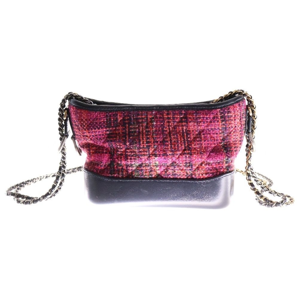 CHANEL (シャネル) ガブリエル ツイード Wチェーンショルダー