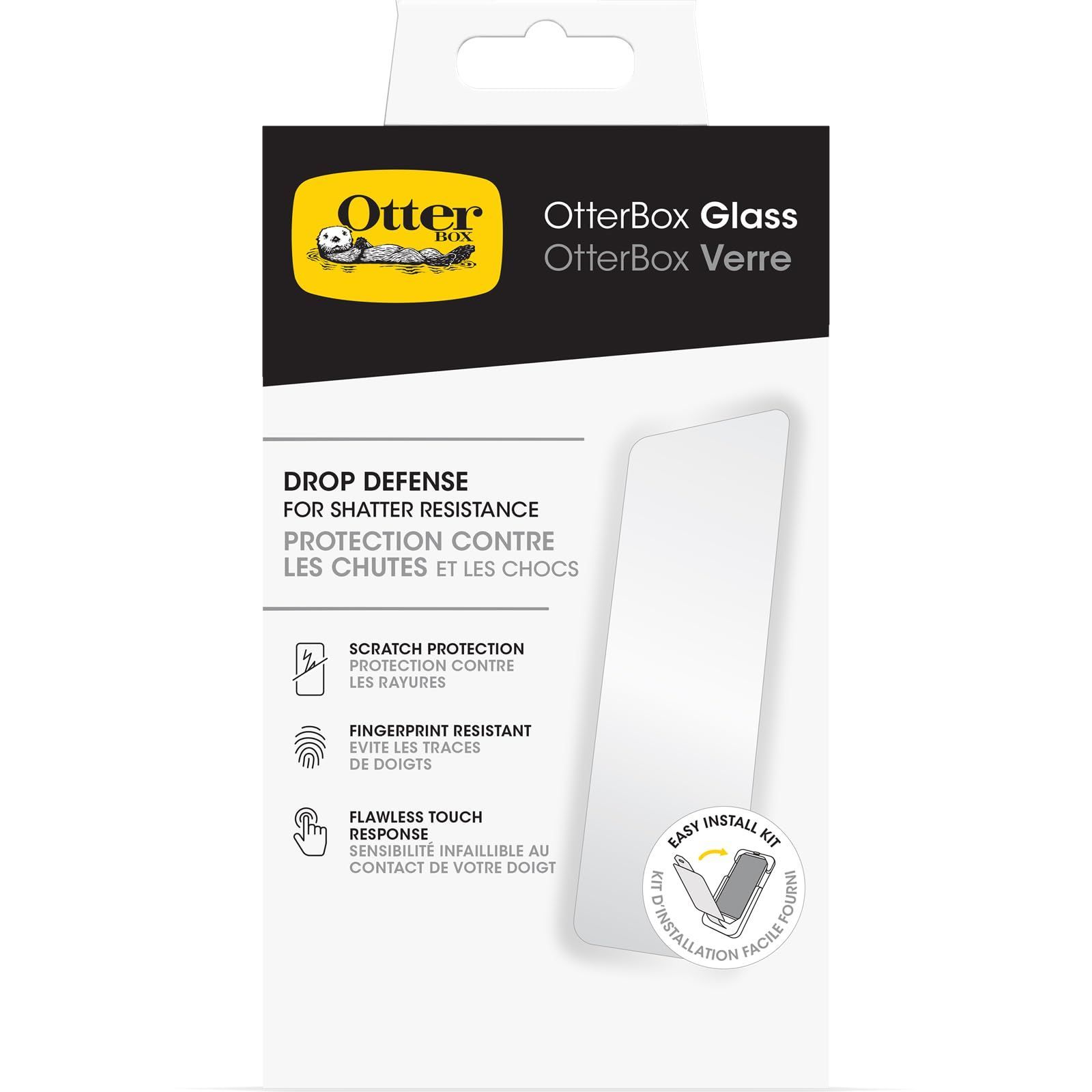 【在庫処分】iPhone15用ガラスフィルム Glass OtterBox 耐衝撃 米軍MIL規格 〔オッターボックス〕
