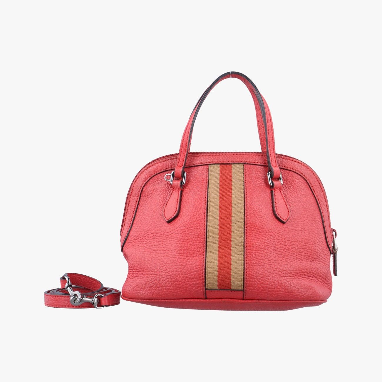 グッチGucciウェブ ドーム レッド レザー 341504 C015636467
