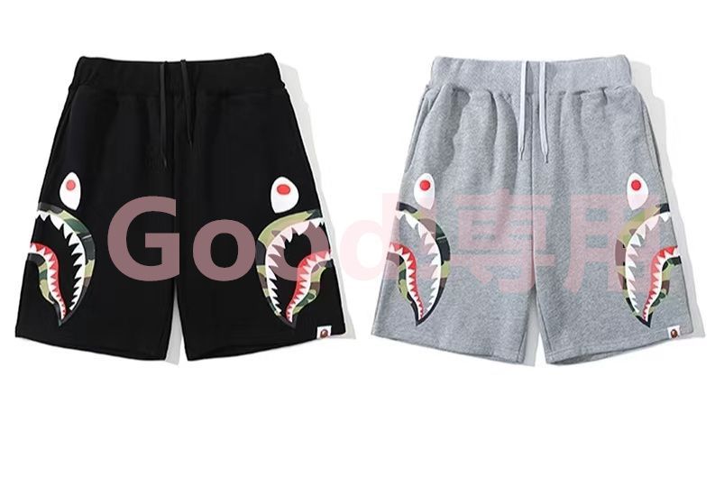 【新品】A BATHING APE アベイシングエイプ Shark シャークハーフパンツ 2カラー選択