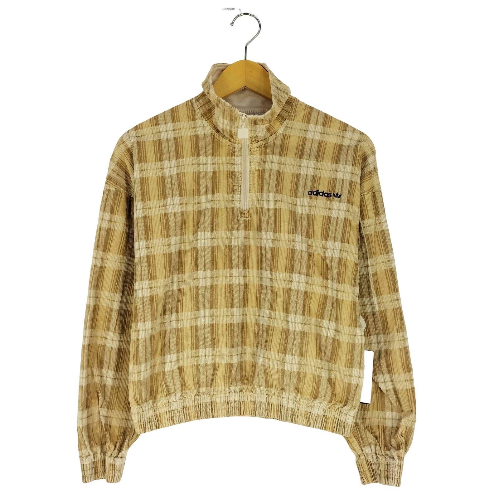 アディダスオリジナルス adidas Originals CORDUROY TARTAN HALF ZIP 