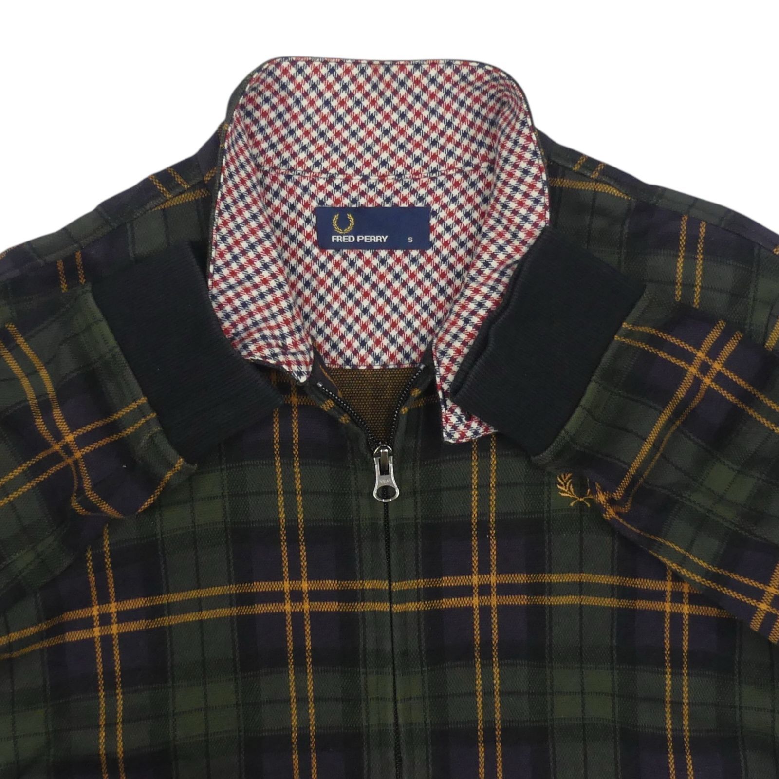 ✨美品✨フレッドペリー チェック柄 緑 ハリントンジャケット L Check Overshirt(M W19：LAUREL WREATH GREEN): | FRED PERRY
