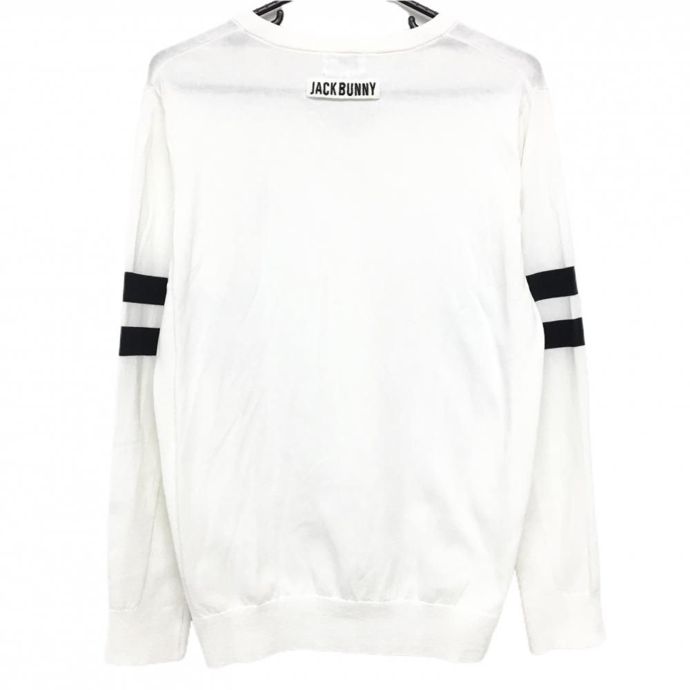 Jack Bunny! セーター 6（LL）サイズ ホワイト ジャックバニー ゴルフ 長袖 セーター 6 ホワイト系 Jack Bunny