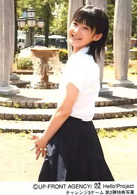 中古】生写真(ハロプロ) Berryz工房嗣永桃子/衣装白・膝上・チャレンジ