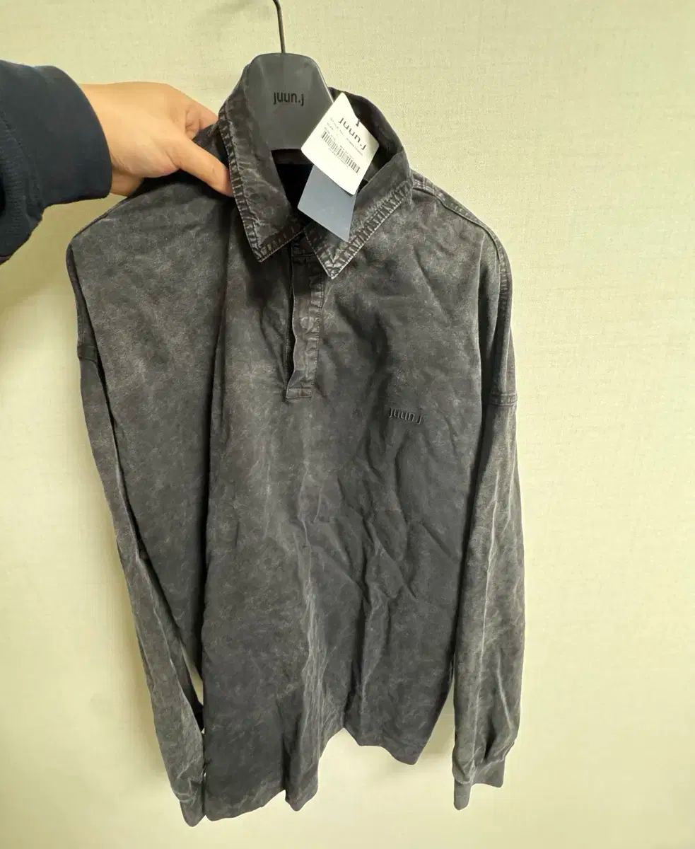Juun.J ジュンジェイ 24fw ガーメントダイング ポロTシャツ L