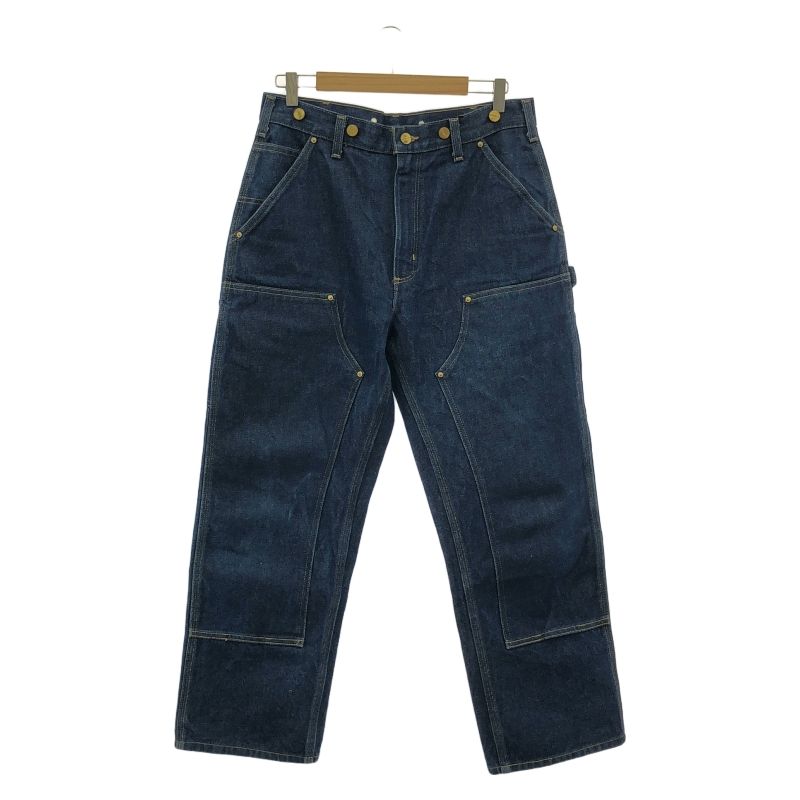 中古】Carhartt ダブルニーパンツ サイズ32×32 青 カーハート[91