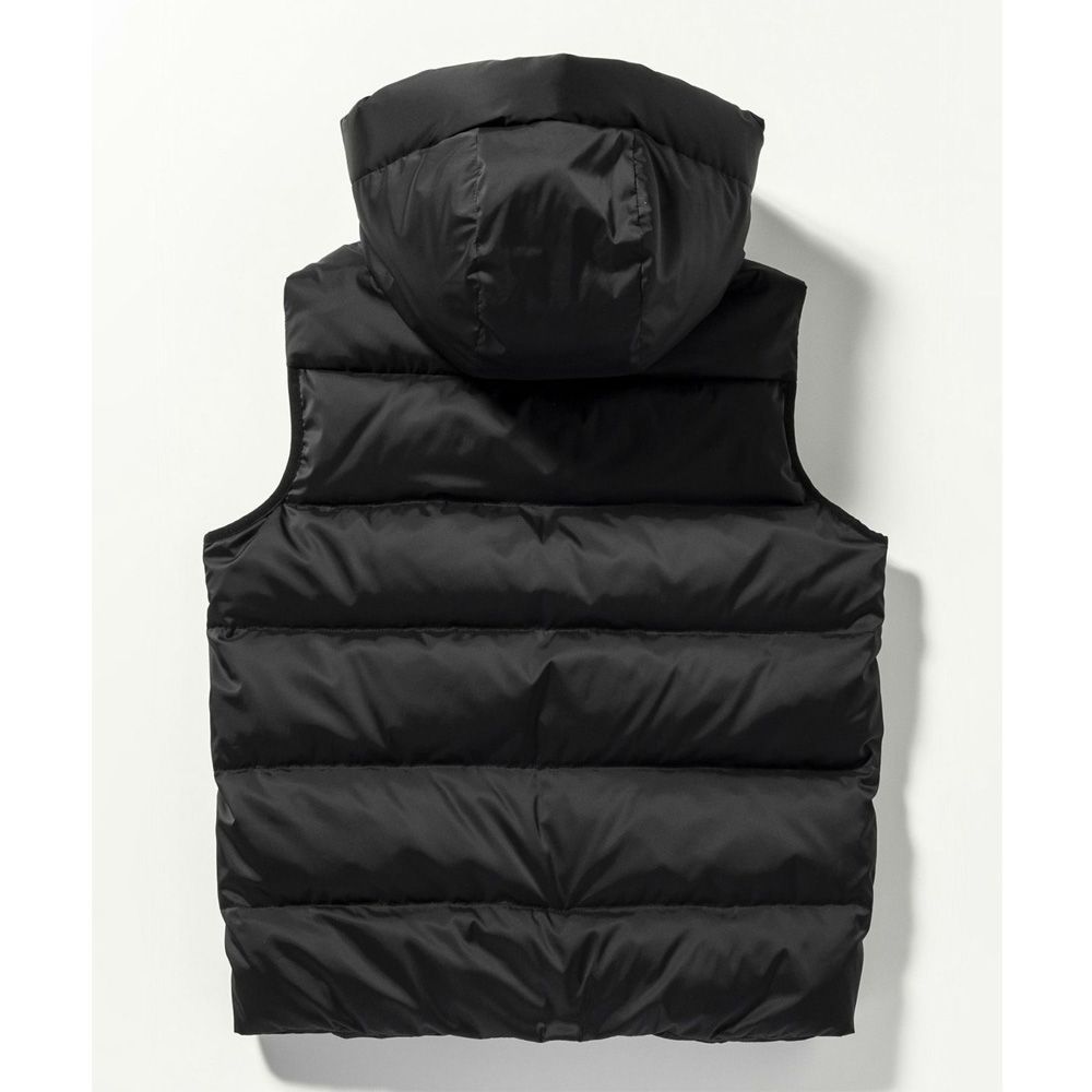 【1piu1uguale3】STAND DOWN VEST　ブラック 1PIU1UGUALE3 RELAX/ウノピゥウノウグァーレトレ リラックス