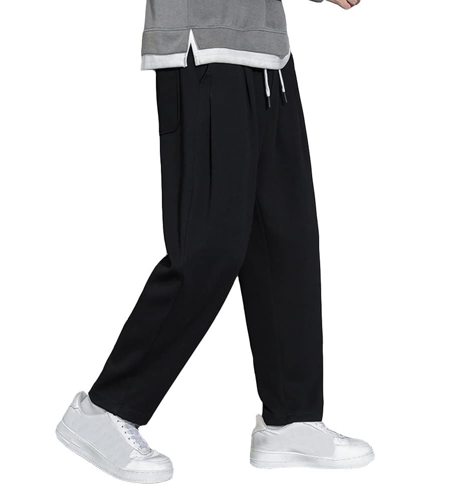 【新着商品】[foveitaa] メンズ ズボン ロングパンツ リラックスパンツ ワイドパンツ ガウチョパンツ 春秋用 スウェットパンツ ユニセックス ズボン ウエストゴム パンツ ジョガーパンツ 人気 