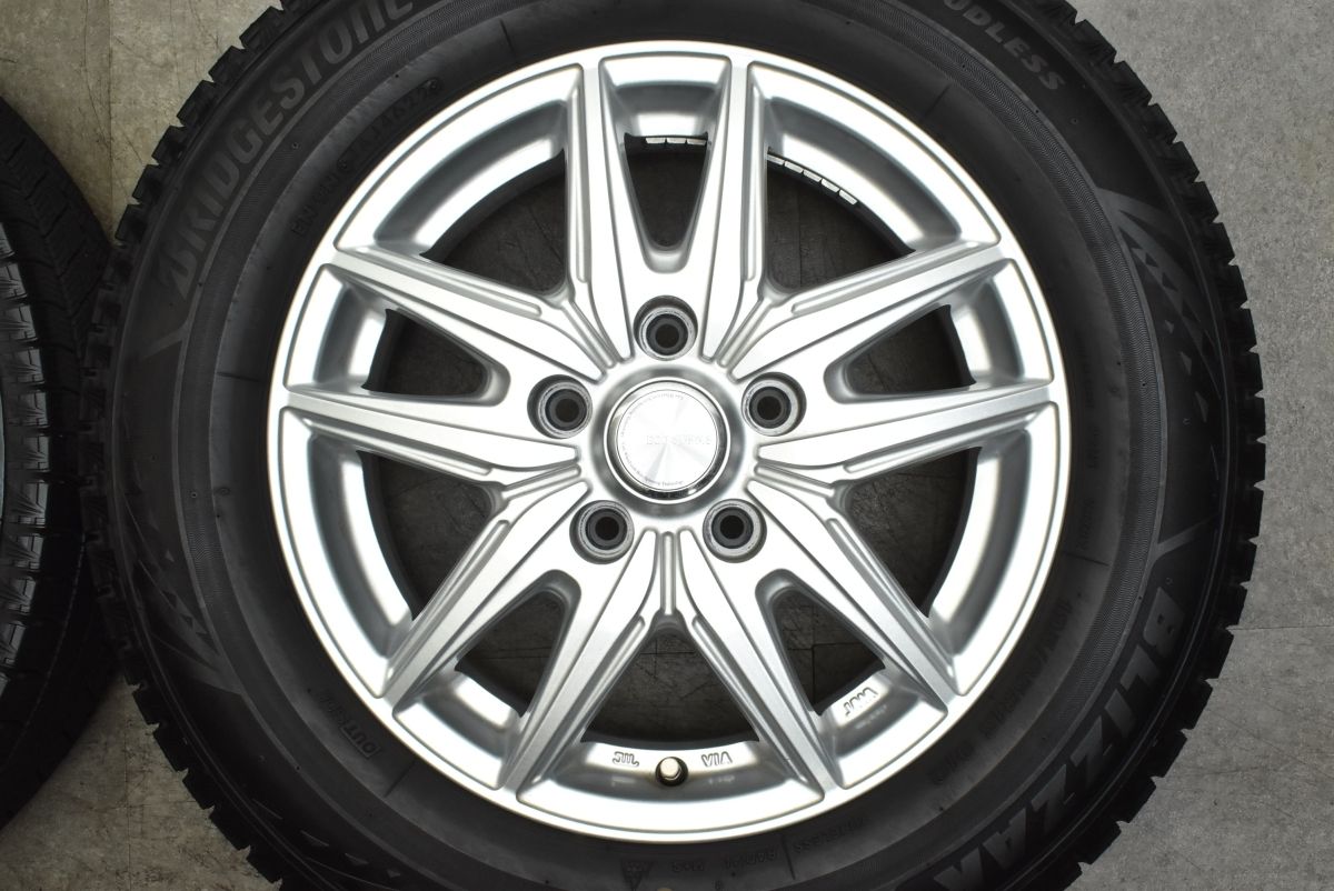 【バリ溝】エコフォルム 15in 6J +45 PCD114.3 ブリヂストン ブリザック VRX3 195/65R15 セレナ ノア ヴォクシー 80系 ステップワゴン