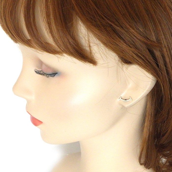 ダイヤモンド】 ピアス スマイル モチーフ ダイヤモンド 0.05ct / 0.05  