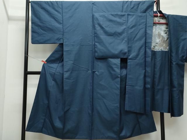 平和屋着物●男性 紬 アンサンブル 吉祥文 正絹 CAAX0965vf