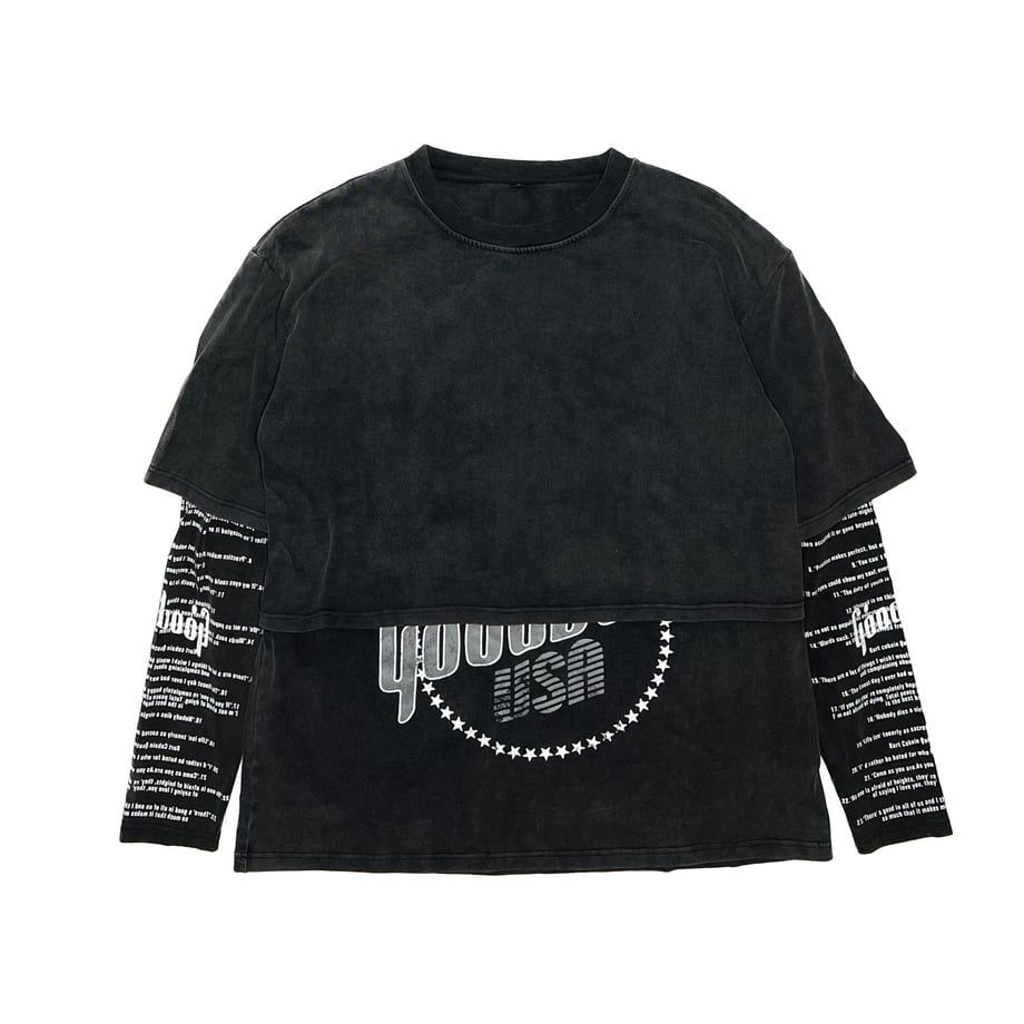 A GOOD BAD INFLUENCE GB QUOTES LAYERED LONG SLEEVE T-SHIRTS - メルカリ
