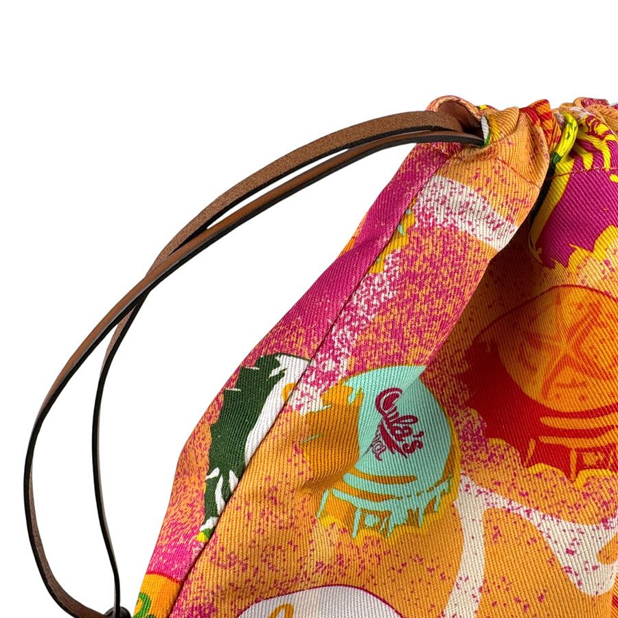 ロエベ LOEWE ドローストリング パロット 巾着ポーチ ロエベ パロット ドローストリング カバン 巾着 ポーチ コットン